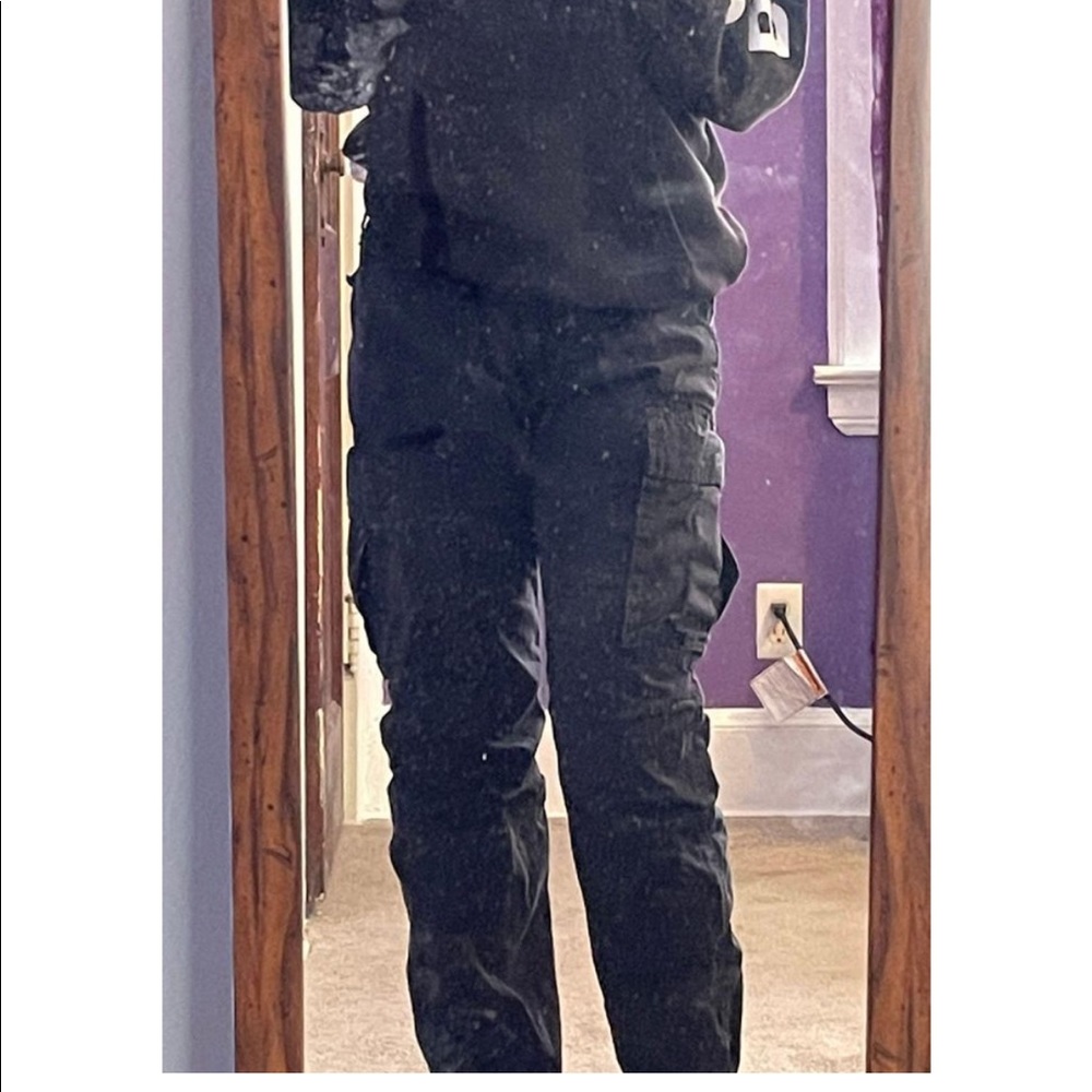 MNML Black Cargo Jeans